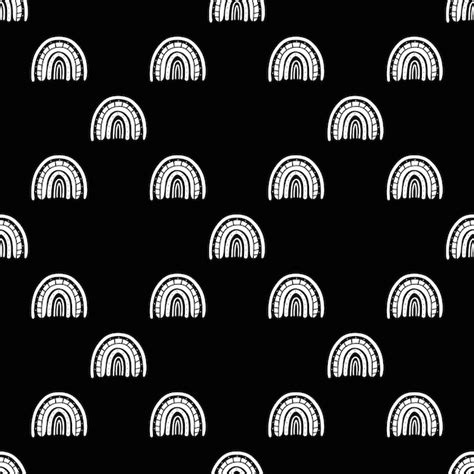 Premium Vector Rainbow Black And White Pattern White Rainbow Pattern