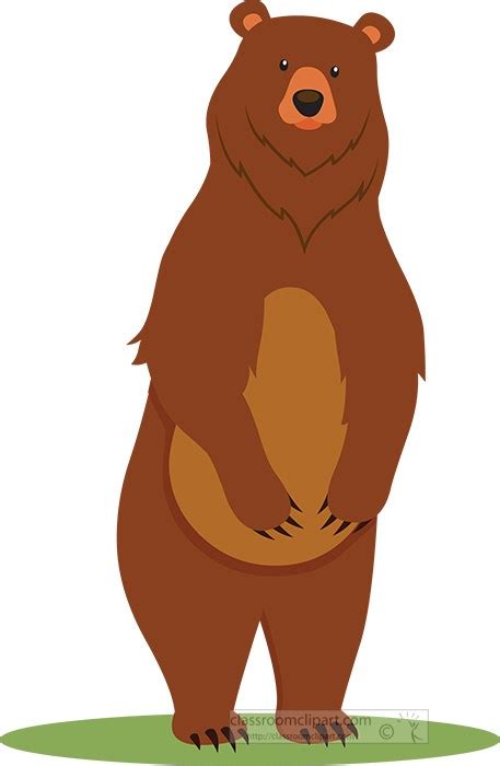 Bear Clipart Clipart Grizzly Bear Standing On Back Legs Clipart