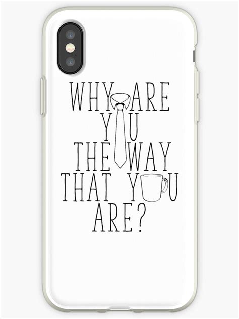 Michael Scott Why Are You The Way That You Are Iphone Cases