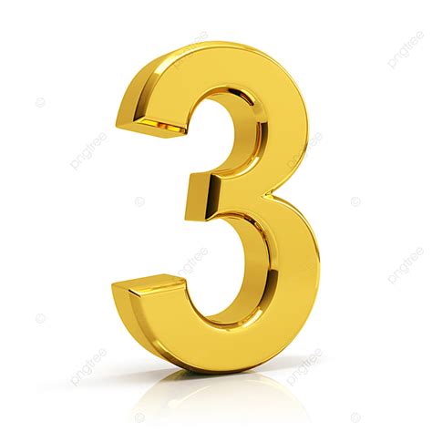 3 (three) is a number, numeral and digit. Gold Number 3, 3, Number, Number 3 PNG Transparent Clipart ...