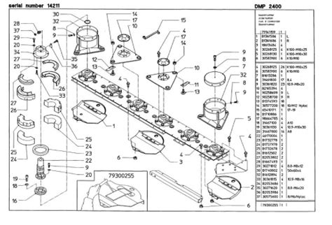 Vicon Dmp2400 Disc Mower Spare Parts List Parts Information Vicon