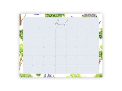 Cute April 2024 Calendar Free Printables Anjahome
