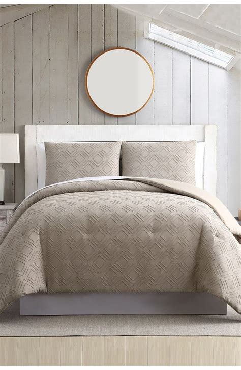 Modern Threads 3 Piece Clipped Jacquard Comforter Set Ethos Taupe