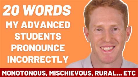 20 Difficult Words To Pronounce