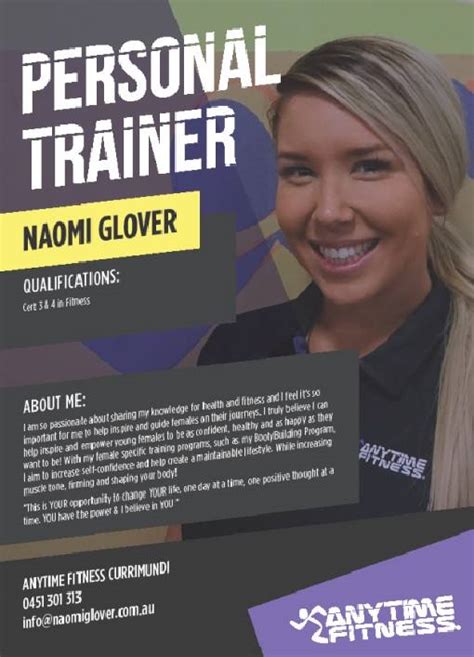 anytime fitness personal trainer naomi glover 3 must