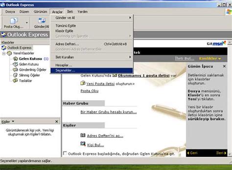 Outlook Express (İleri Düzey Ayarlar) - Bilgi Merkezi - Netadi.com