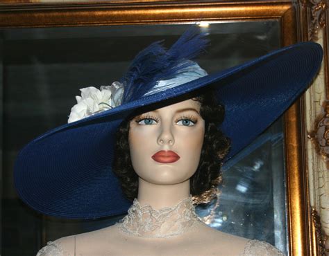 Kentucky Derby Hat Ascot Hat Wide Brim Hat Southern Belle Hat Etsy