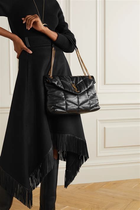 Saint Laurent Loulou Puffer Medium Quilted Leather Shoulder Bag Net A