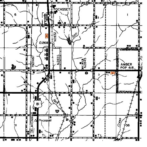 Grady County Oklahoma Section Township Range Map World