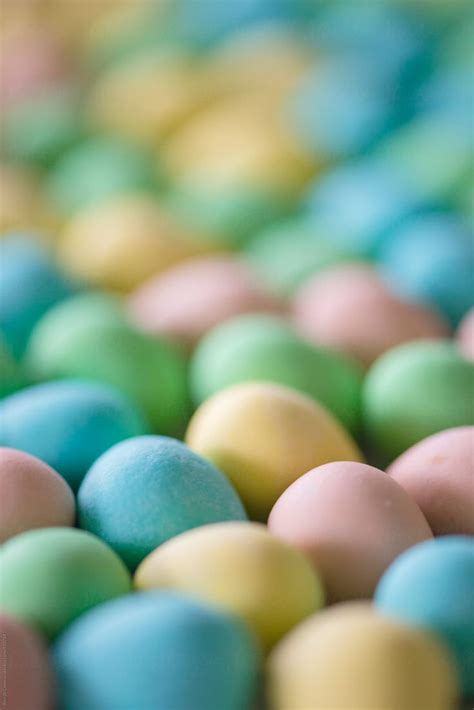 Pastel Easter Eggs Closeup By Stocksy Contributor Ronnie Comeau