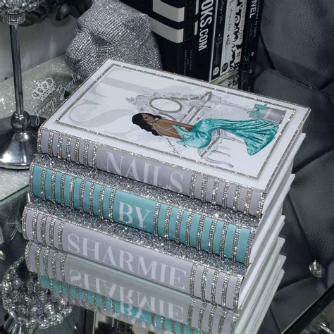 Bling Decor Book Stack Custom Made Bling Books Stack Of 3 Etsy