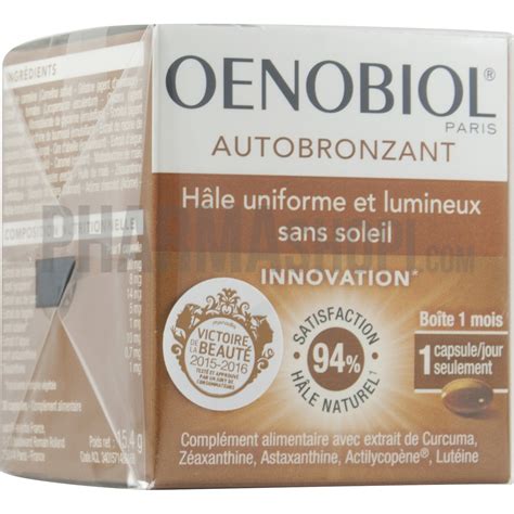 Oenobiol Autobronzant Hâle Uniforme Et Lumineux Sans Soleil Oenobiol