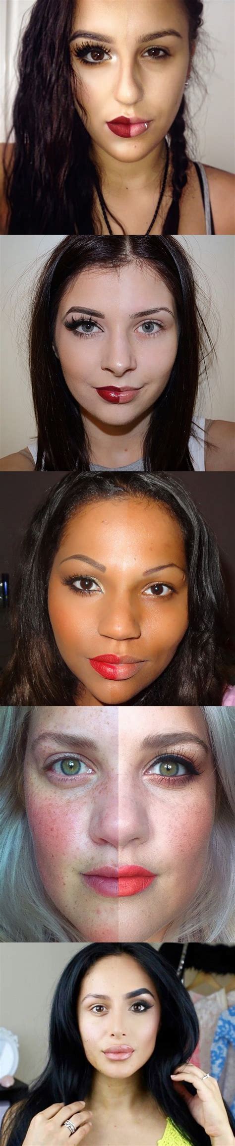 Women Post Selfies With Half Made Up Faces To Fight Makeup Shaming Makeup Makeup Is Life