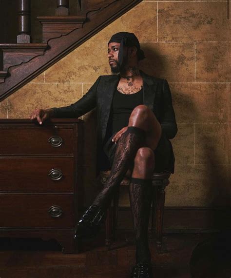 Lakeith Stanfield Makes A Bold Statement Rocking Stockings In New Photoshoot For Replica Man