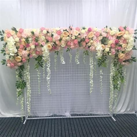 Customize Artificial Flowers Wall Wedding Backdrop Flower Wall Etsy