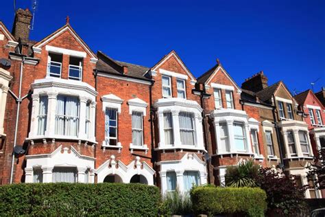 Victorian Terraced Houses Stock Photo Image Of Horizontal 32566814