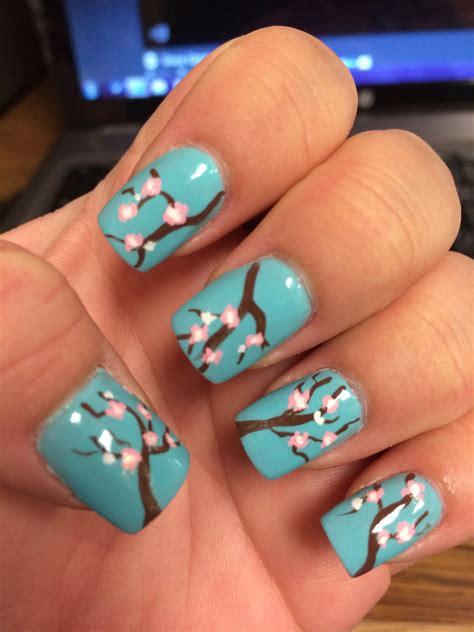 Love My Cherry Blossom Design Blossom Design Nail Art Nails