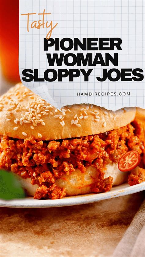 Pioneer Woman Sloppy Joes Half Scratched Recipe Pioneer Woman Recipes Dinner Homemade