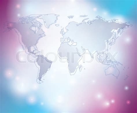 Light Abstract Background With Map Of Stock Vector Colourbox