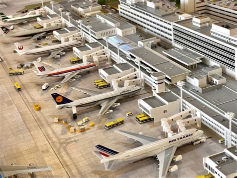 Scale Models Of Kai Tak Airport Checkerboard Hill