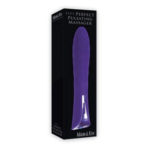 Adam And Eve Eve’s Perfect Pulsating Massager Purple Rechargeable And Waterproof Silicone