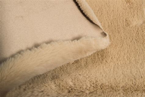 Soft Beige Rabbit Imitation Faux Fur By The Metre