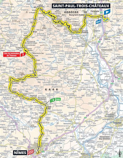 El holandés mathieu van der poel sigue al frente de la clasificación general y hoy, es la etapa más larga del tour de francia. Tour de France 2021 Parcours etappe 12: Saint-Paul-Trois ...