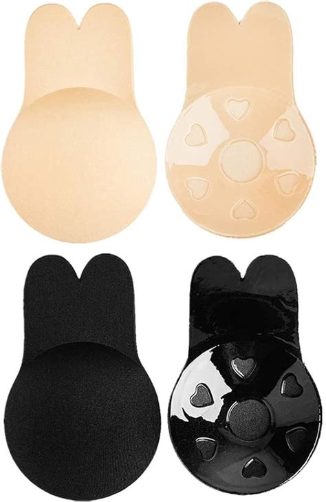 women invisible bra lift nipple cover strapless backless sticky rabbit bra breast lift adhesive