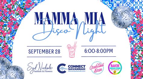 Mamma Mia Disco Night With Syd Nichole Connect Savannah Events