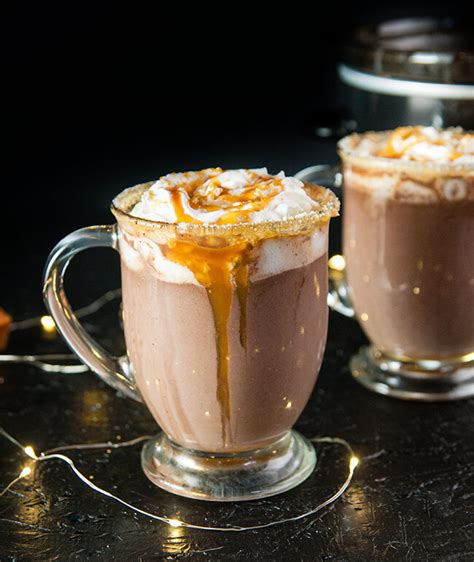 Salted Caramel Hot Chocolate Cortile Coffee