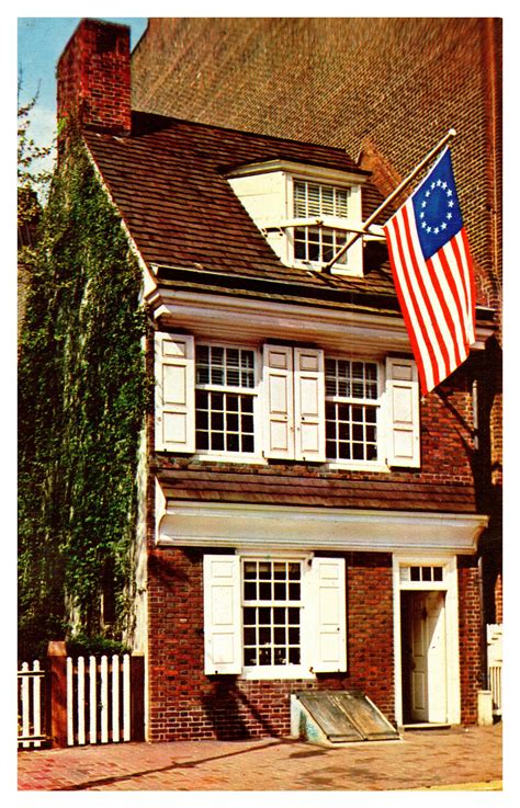 Betsy Ross House Philadelphia Pa43165180140o Postcards Collectables
