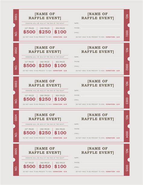 45 Free Raffle Ticket Templates Make Your Own Tickets
