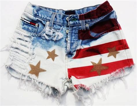 How To Make Your Own American Flag Denim Shorts Camo Shorts