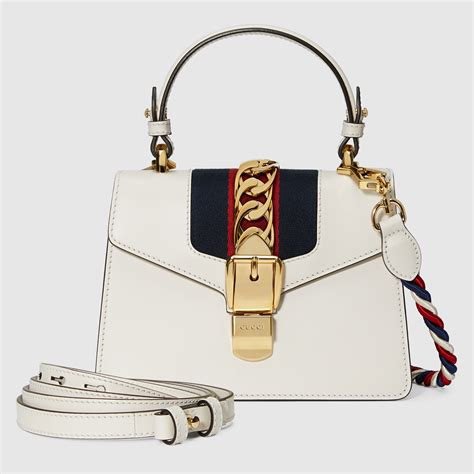 Sylvie Leather Mini Bag Gucci Women S Handbags 470270d4zag8605