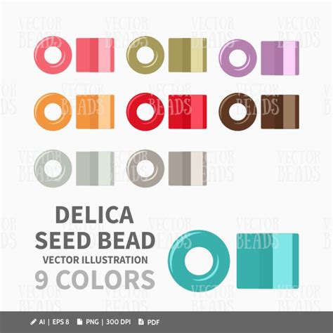 Delica Seed Beads Vector Beads