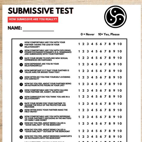 Submissive Test Etsy