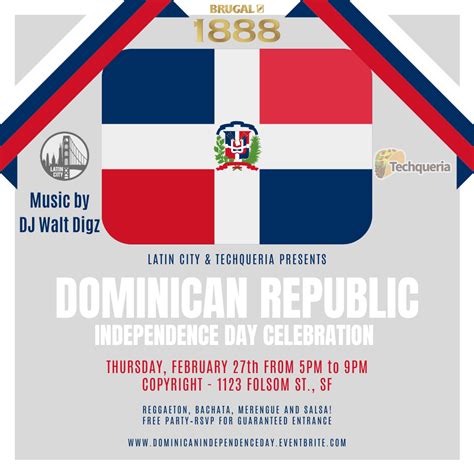 Dominican Republics Independence Day By Brugal Rum At Trademark