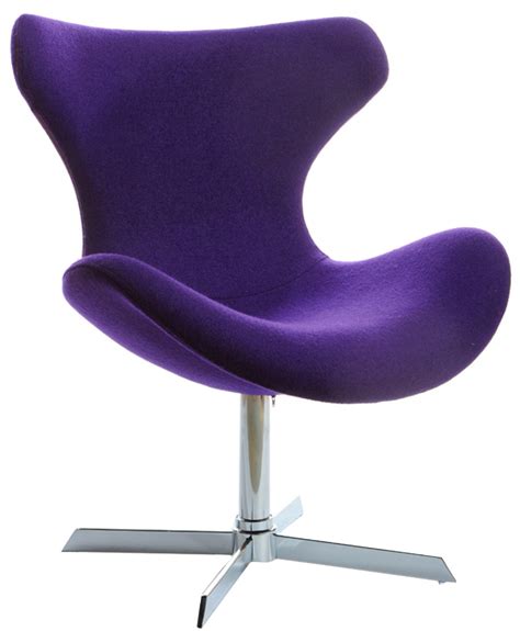 Rogers Purple Lounge Chair Modern Purple Accent Chair