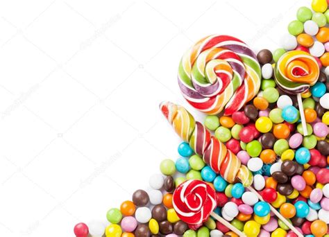 Colorful Candies And Lollypops Stock Photo By ©karandaev 104471158