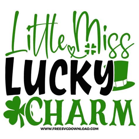 Little Miss Lucky Charm Free Svg And Png Cut Files Free Svg Download
