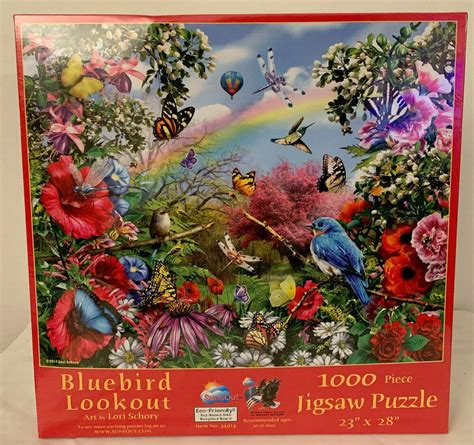 Sunsout Bluebird Lookout 1000 Piece Jigsaw Puzzle By Lori Schory 23