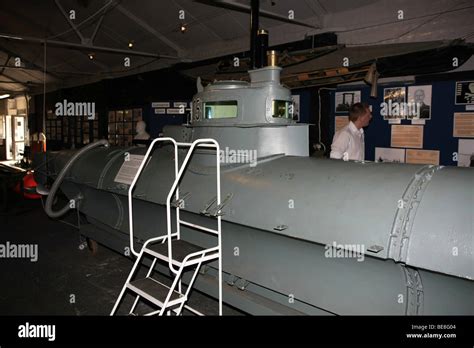 German Wwii Biber One Man Midget Submarine At The Royal Navy