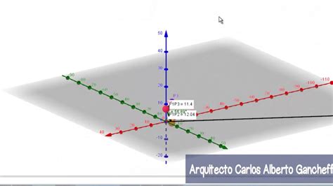 Puntos En El Espacio Geogebra Y Excel Youtube