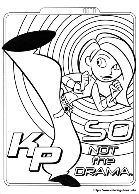 Free Kim Possible Coloring Pages