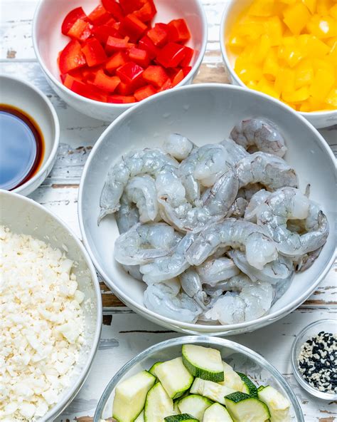 Featured in cauliflower fried rice 4 ways. Clean Eating Shrimp Cauliflower Fried Rice for Meal Prep ...