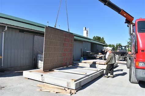 Assembling The First Exterior Wall Panel Precast Concrete