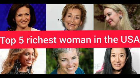 Top 5 Richest Women In The United State Youtube