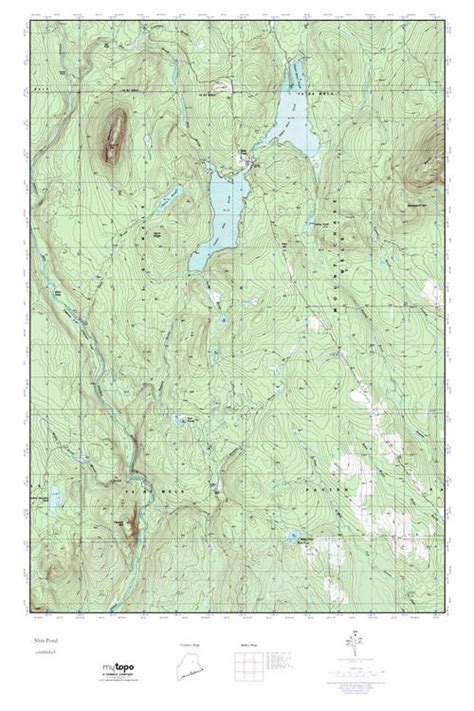 Mytopo Shin Pond Maine Usgs Quad Topo Map