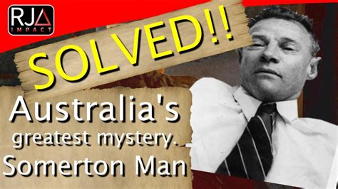 Somerton Man Mystery Solved YouTube
