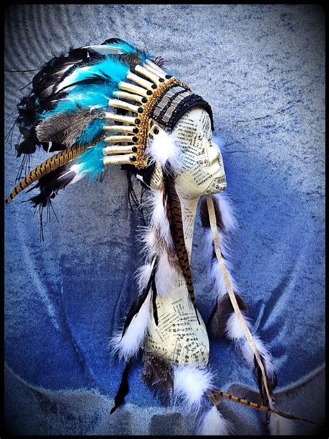 Native American Inspired Headdress Custom Made Feather Headdress Goddess Headdress 199 00